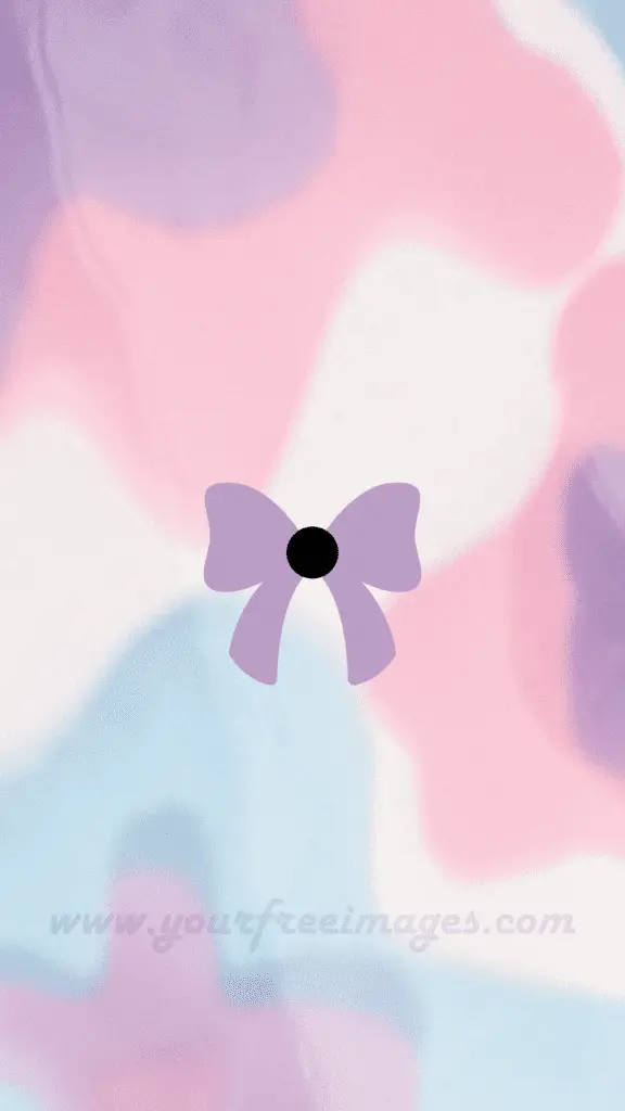 Cute Purple Bow wallpaper