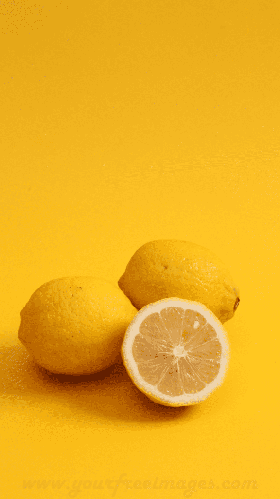 Yellow lemon wallpaper