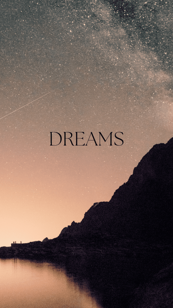 Aesthetic dreamy Mountain Wallpaper with stars in the sky